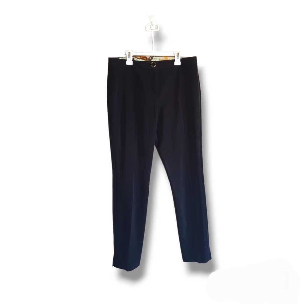 Ted Baker London Sz 2 Womens Black Tailored‎ Smart Slim Dress Trousers